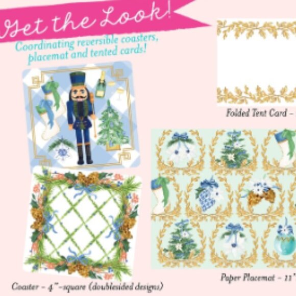 Billetdoux Party Supplies Christmas Paper Tabletop Decorating Set